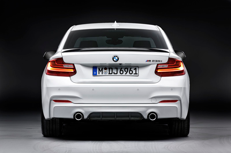 Illustration for article titled Supreme Sporty Flair In M Style: BMW M Performance Parts For The BMW 2 Series Coupé